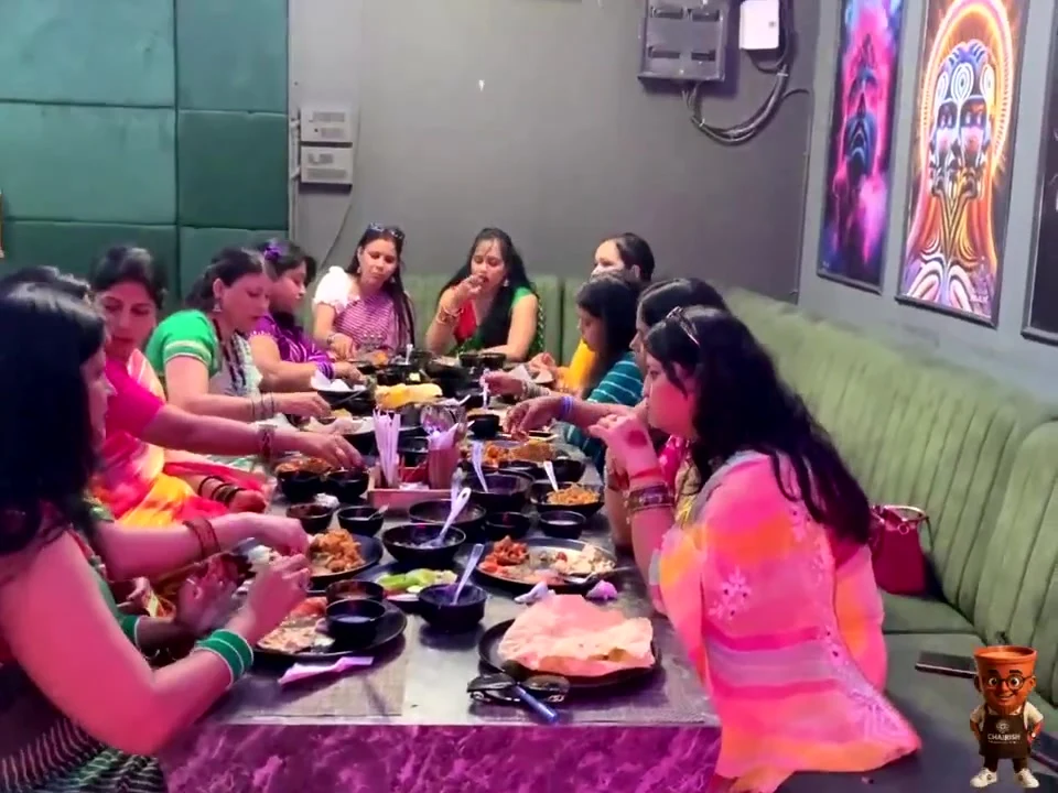 Real kitty party group dining at Chairish Cafe near WTP Jaipur
