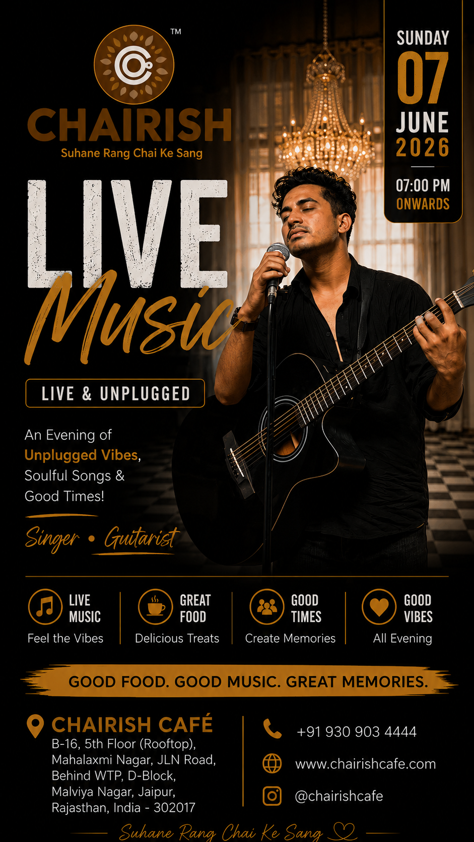 Chairish Cafe Live Music Ambience