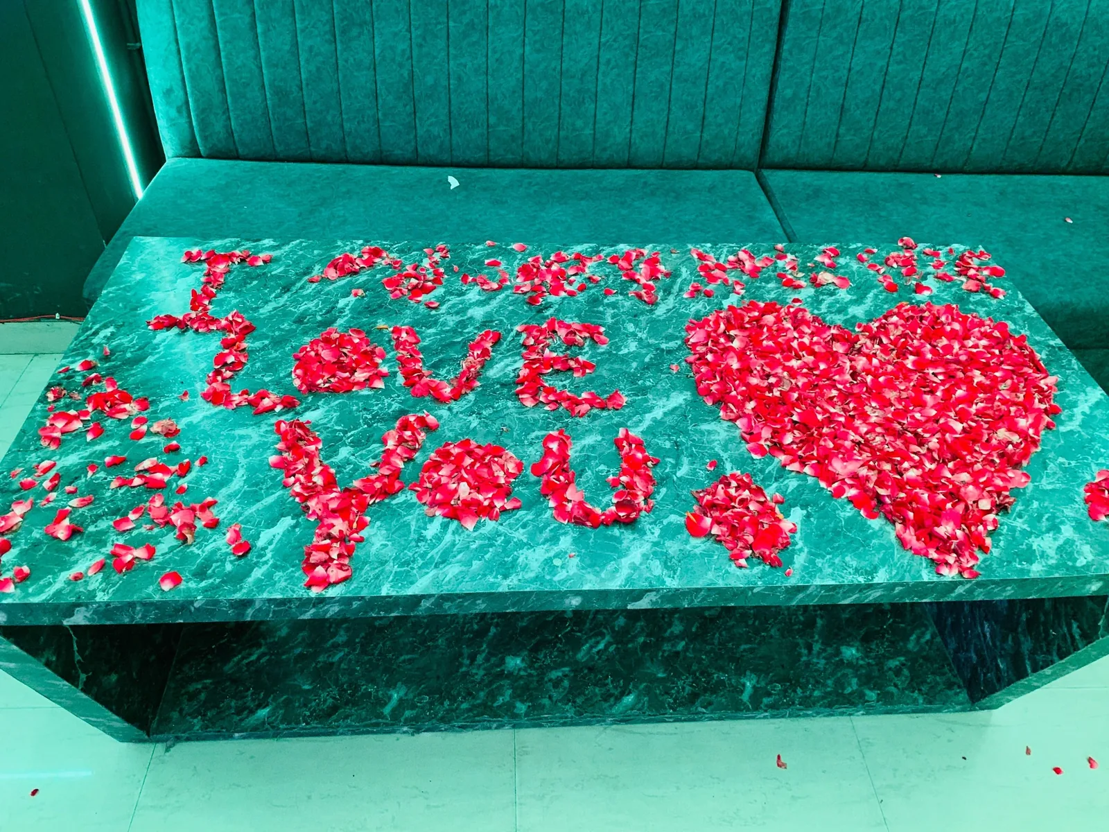 Private surprise decoration Chairish Cafe Jaipur