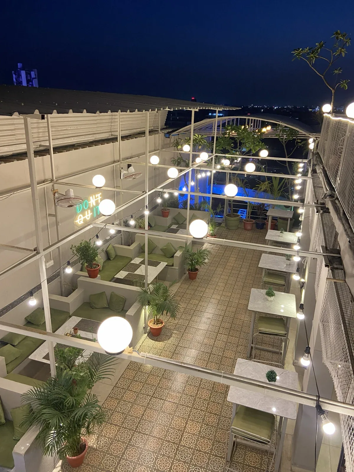 Chairish Cafe rooftop near WTP Jaipur