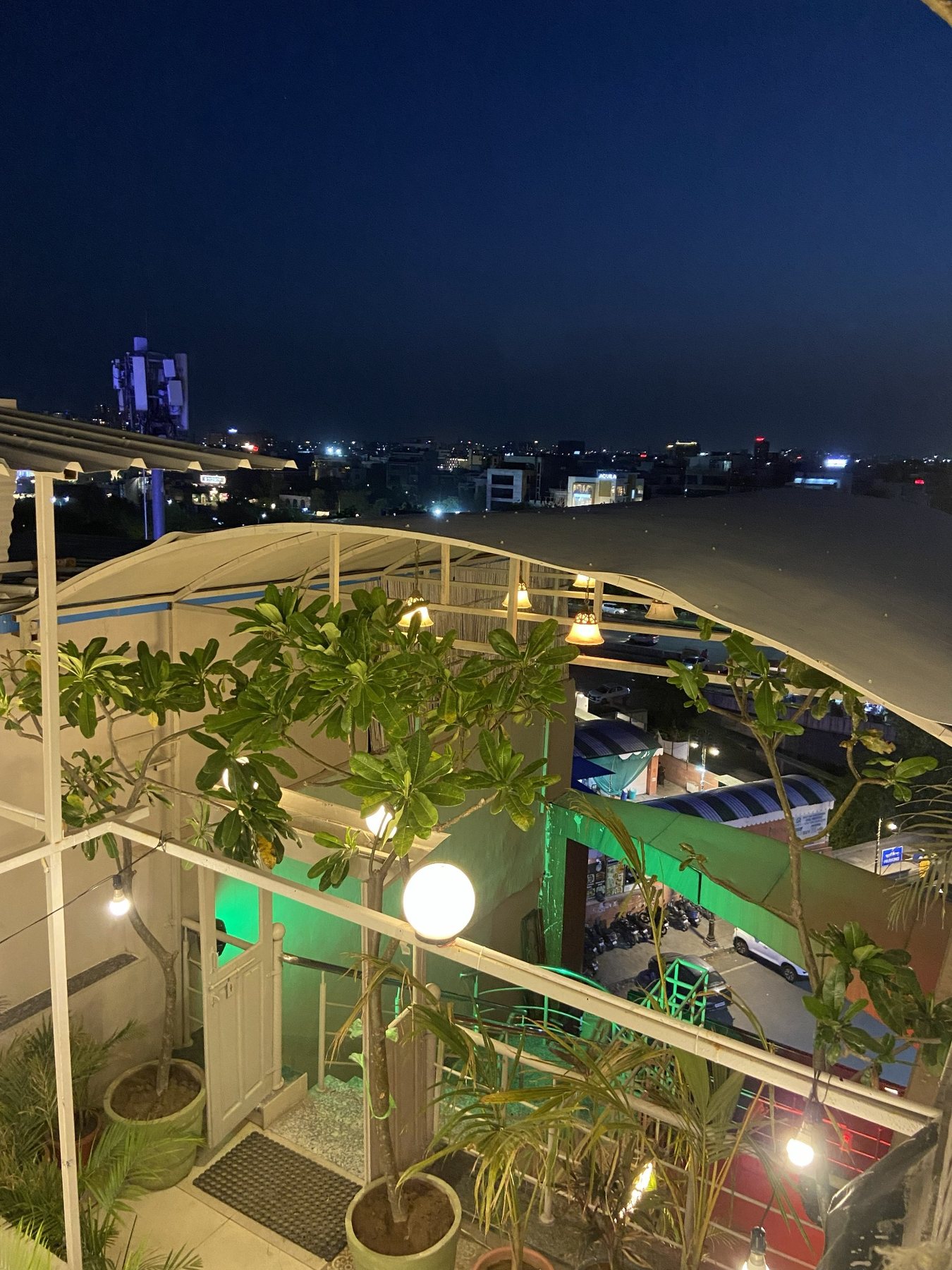 Chairish Cafe rooftop view near WTP Jaipur